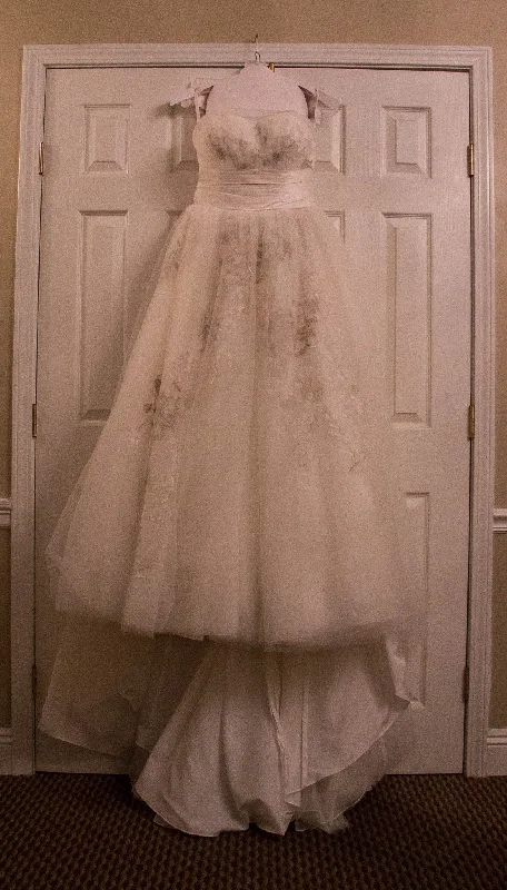 Clearance Event David's Bridal Strapless Ball Gown