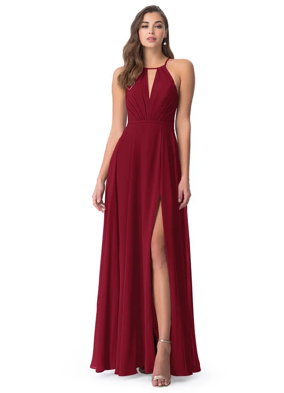Exclusive Deal Azazie AZAZIE EVALLEEN- burgundy