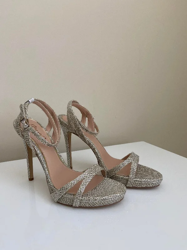 Sneak Peek Sale Badgley Mischka Arianna Gold Glitter