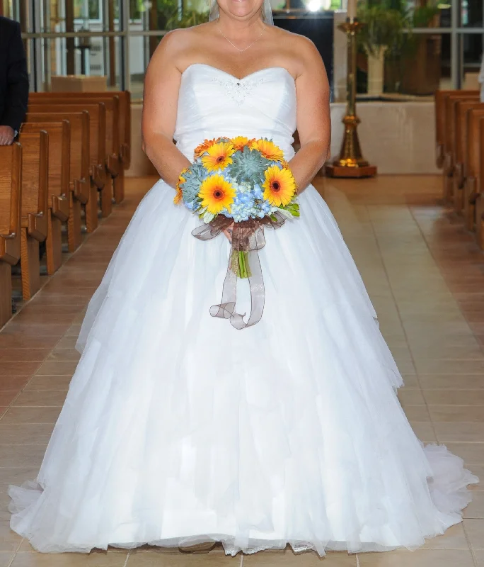 Get It Before It’s Gone David's Bridal Strapless Tiered Tulle