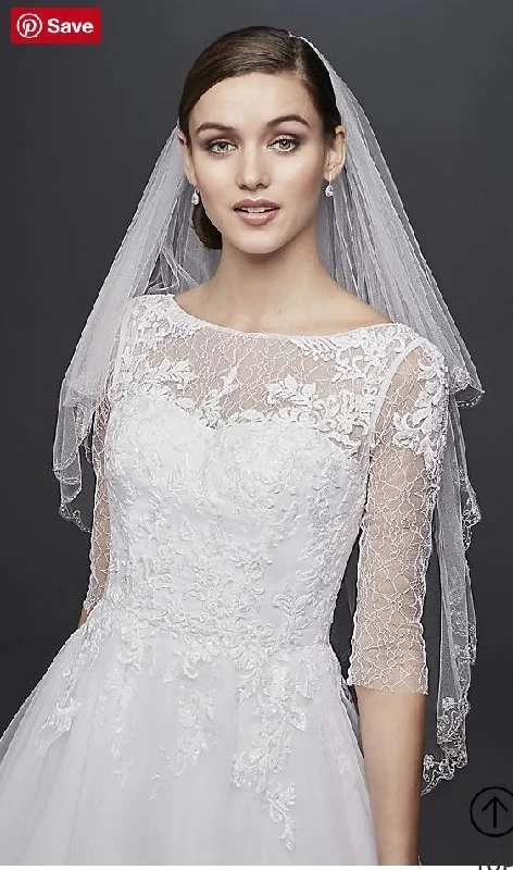 Mega Sale David's Bridal 3/4 Sleeve