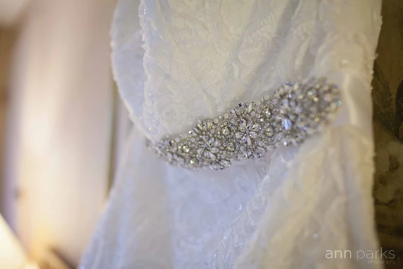 Take Advantage David's Bridal Lace Overlay Charmeuse
