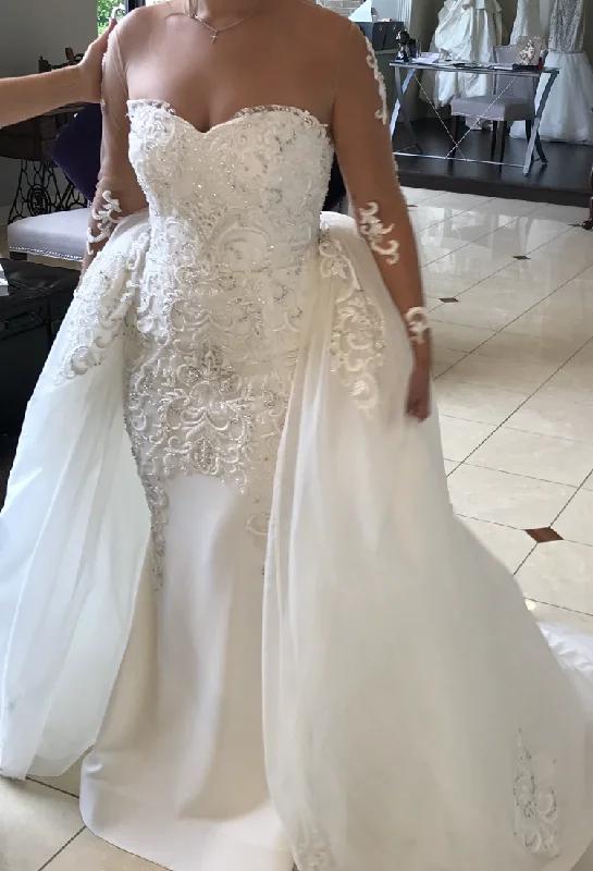 Fantastic Offers Katerina Bocci Strapless Sweetheart Mermaid with Overskirt