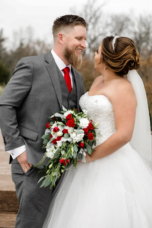 Weekend Flash Sale David's Bridal Beaded Tulle Ball Gown