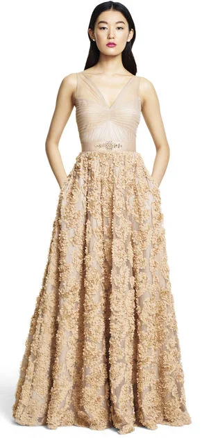 Super Bargain Badgley Mischka Adrianna Papell Women's Sleeveless Tulle Chiffon P