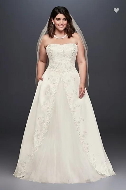 Extra Savings David's Bridal Embroidered Satin