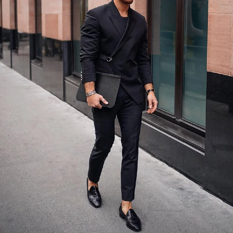 Lowest Price 2 Pieces Men Suite Costume Homme solid Color With Belt Single Formal Business Wedding Groom Causal Prom Blazer+Pants Lowest Price 2 Pieces Men Suite Costume Homme solid Color With Belt Single Formal Business Wedding Groom Causal Prom Blazer+Pants