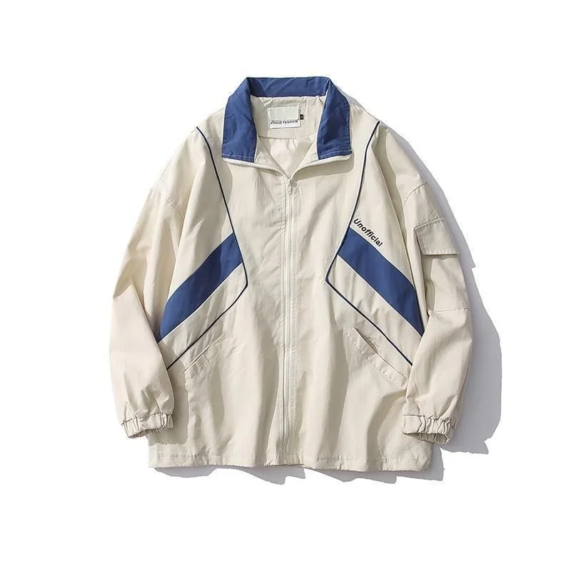 Online Only American Retro Tactical Jacket Men's Japan Color Matching High Street Loose Casual Sports Baseball Uniform Preppy Hip Hop Coat Online Only American Retro Tactical Jacket Men's Japan Color Matching High Street Loose Casual Sports Baseball Uniform Preppy Hip Hop Coat