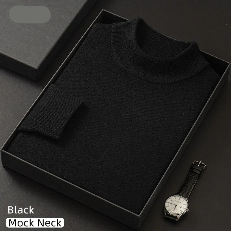 Black Mock Neck