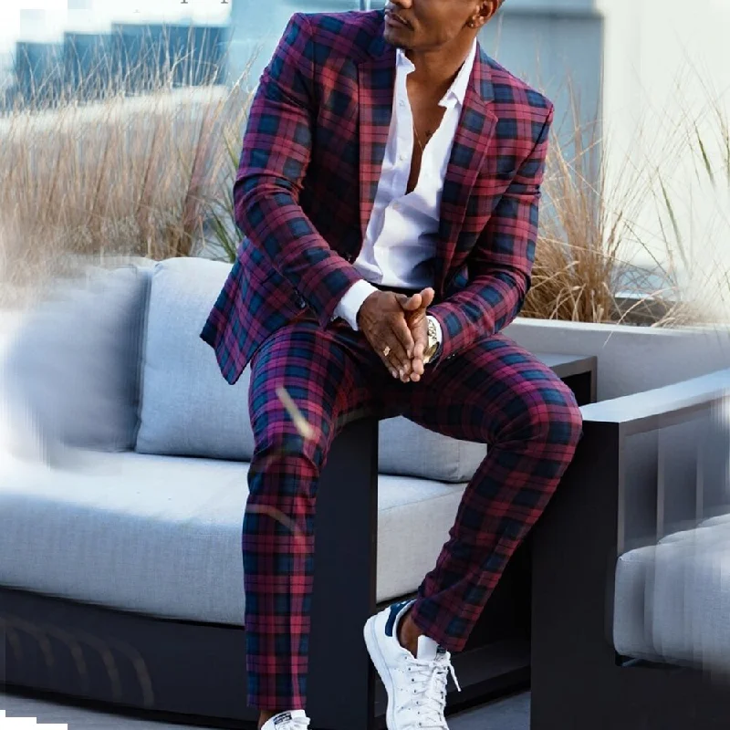 New Markdowns awakecrm Plaid Wool Men Suit Blazer Jacket Men Tuxedos Wedding Suits 2 Piece Prom Suits Slim Fit Costume Mariage Homme Coat Pant 2296 New Markdowns awakecrm Plaid Wool Men Suit Blazer Jacket Men Tuxedos Wedding Suits 2 Piece Prom Suits Slim Fit Costume Mariage Homme Coat Pant 2296