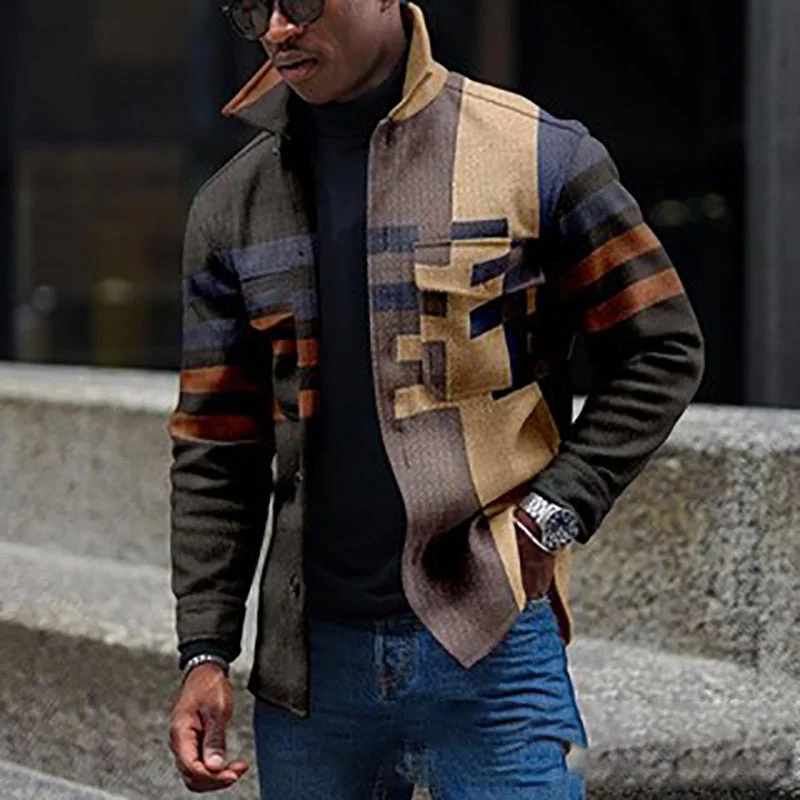 Lowest Price awakecrm Awakecrm Vintage Printed Patchwork Buttoned Jackets Outerwear For Men New Autumn Casual Turn-down Collar Shirts Coats Men Streetwear Lowest Price awakecrm Awakecrm Vintage Printed Patchwork Buttoned Jackets Outerwear For Men New Autumn Casual Turn-down Collar Shirts Coats Men Streetwear