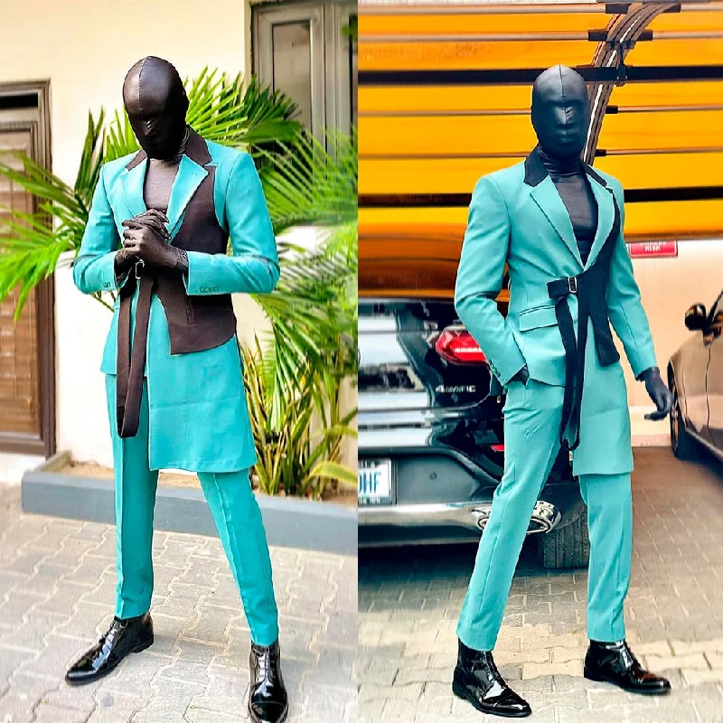 Special Price Blue Men Suit 2 Pieces Slim Fit Tailor-Made Fashion Lapel One Button Blazer Pants Sexy Wedding Work Wear Prom Causal Tailored Special Price Blue Men Suit 2 Pieces Slim Fit Tailor-Made Fashion Lapel One Button Blazer Pants Sexy Wedding Work Wear Prom Causal Tailored