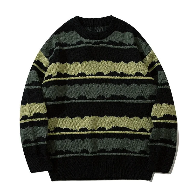 Lowest Prices Awakecrm Harajuku vintage jumper striped ugly sweater streetwear pullover men oversized hip hop punk knitwear video grandpa sweater Lowest Prices Awakecrm Harajuku vintage jumper striped ugly sweater streetwear pullover men oversized hip hop punk knitwear video grandpa sweater