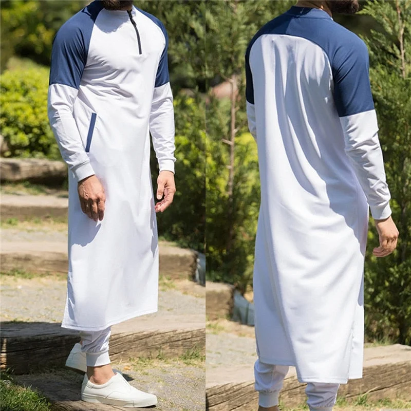 Can't Miss Men Arabic Jubba Thobe Muslim Fashion Islamic Clothing Abaya Dubai Kaftan Male Long Sleeve Stitching Saudi Pakistan Sweater Robe Can't Miss Men Arabic Jubba Thobe Muslim Fashion Islamic Clothing Abaya Dubai Kaftan Male Long Sleeve Stitching Saudi Pakistan Sweater Robe