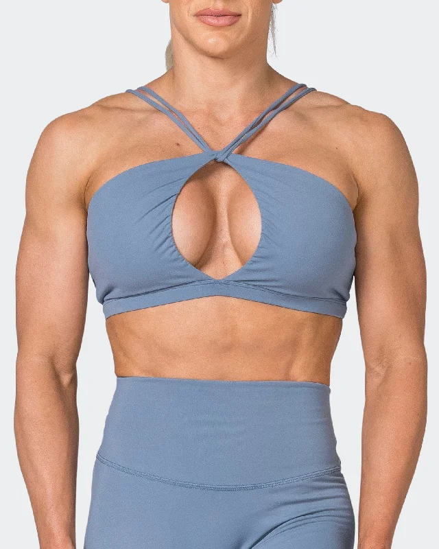 Markdown Madness Asha Bralette - Stone Blue