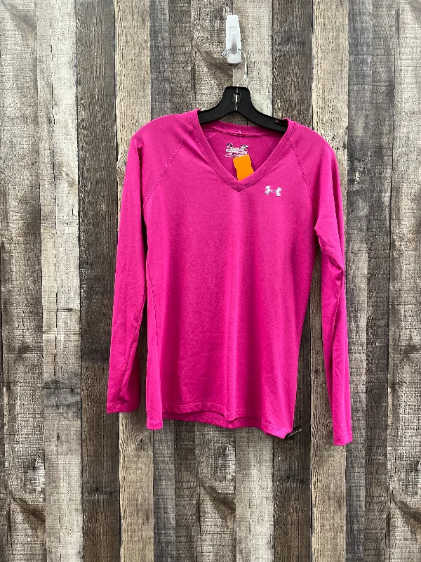 Final Markdown Athletic Top Long Sleeve Collar By Under Armour  Size: S