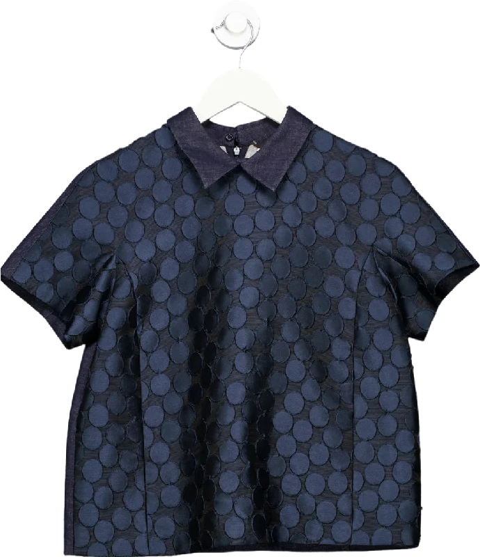 Last Chance Max Mara Navy Weekend Top Size UK 10