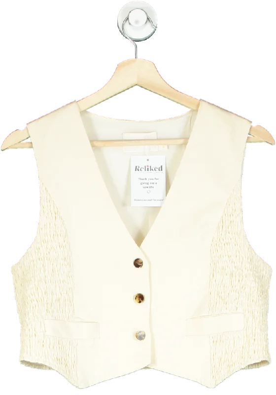 Savings Alert Sancia Cream Sleeveless Top UK S