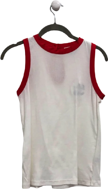 Lowest Price St. Bert's Red/White Sleeveless Top UK S