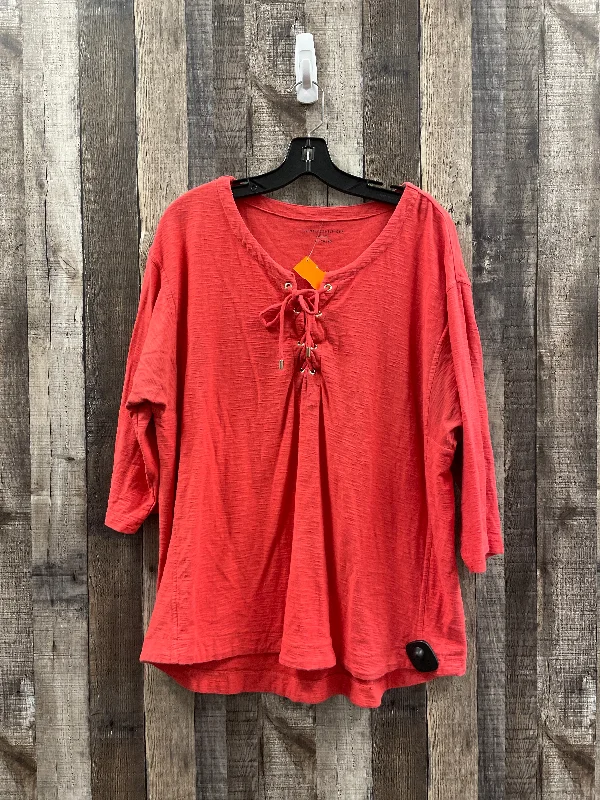 Overstock Sale Top Long Sleeve By Tommy Hilfiger  Size: Xl