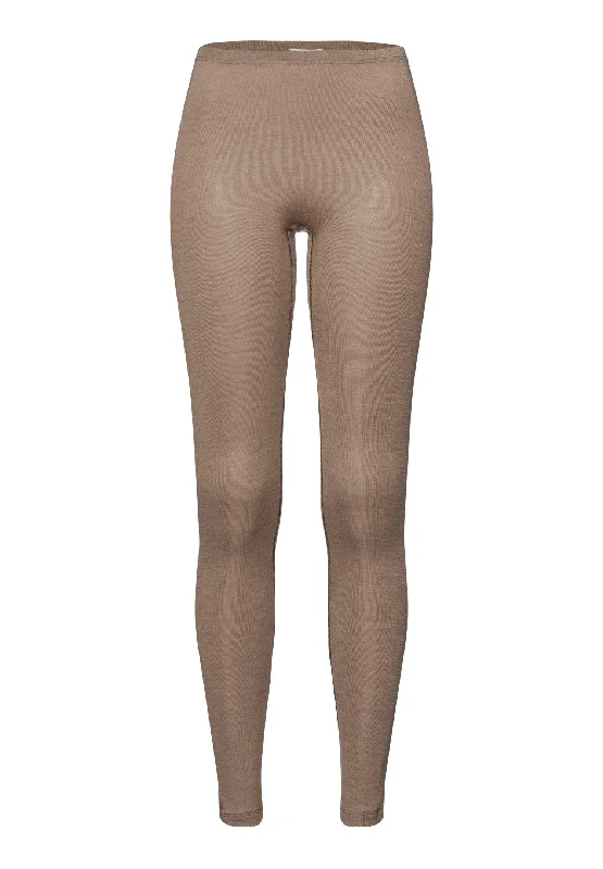 Today’s Deal Woolen Silk W Wool and Silk Leggings | Taupe 71422-2847