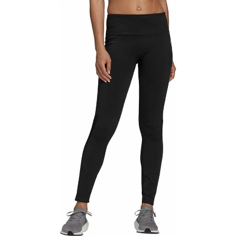 Super Deal adidas AeroKnit Womens 7/8 Running Tights - Black