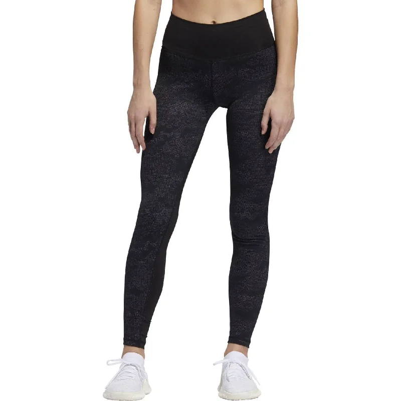 Fantastic Offers adidas Believe This Jacquard High Rise Womens Long Training Tights - Black