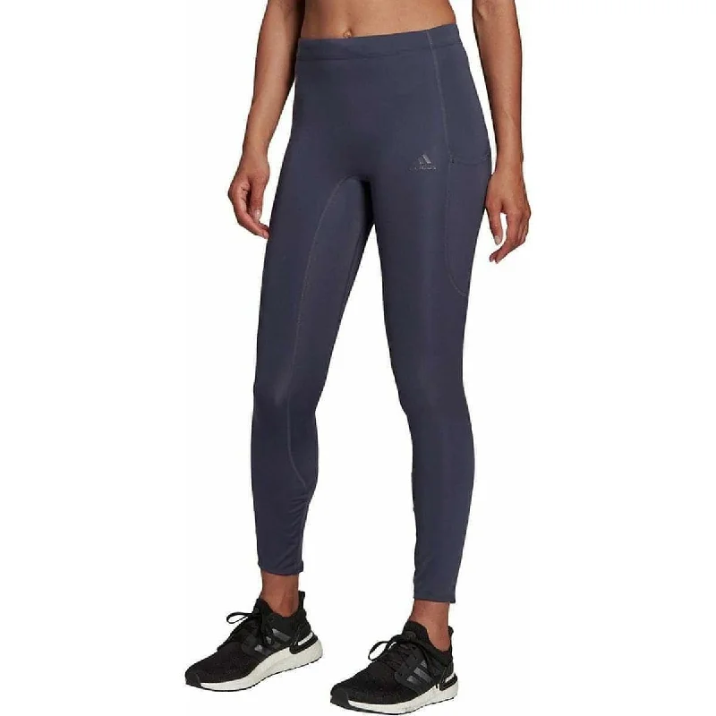 The Best Prices adidas Fast Impact High Rise Womens 7/8 Running Tights - Navy