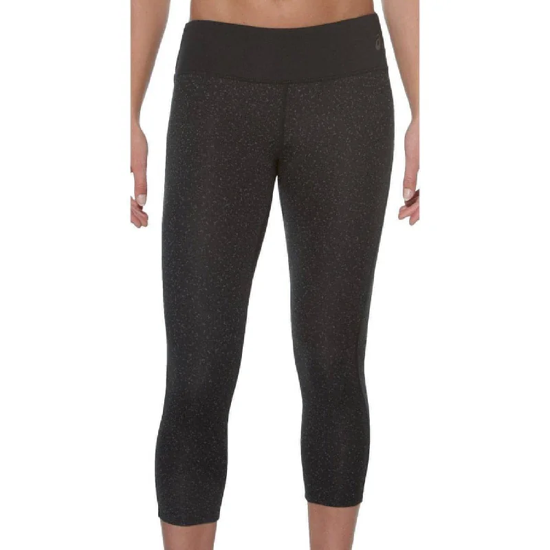 Clearance Event Asics Graphic Womens 3/4 Capri Running Tights - Black