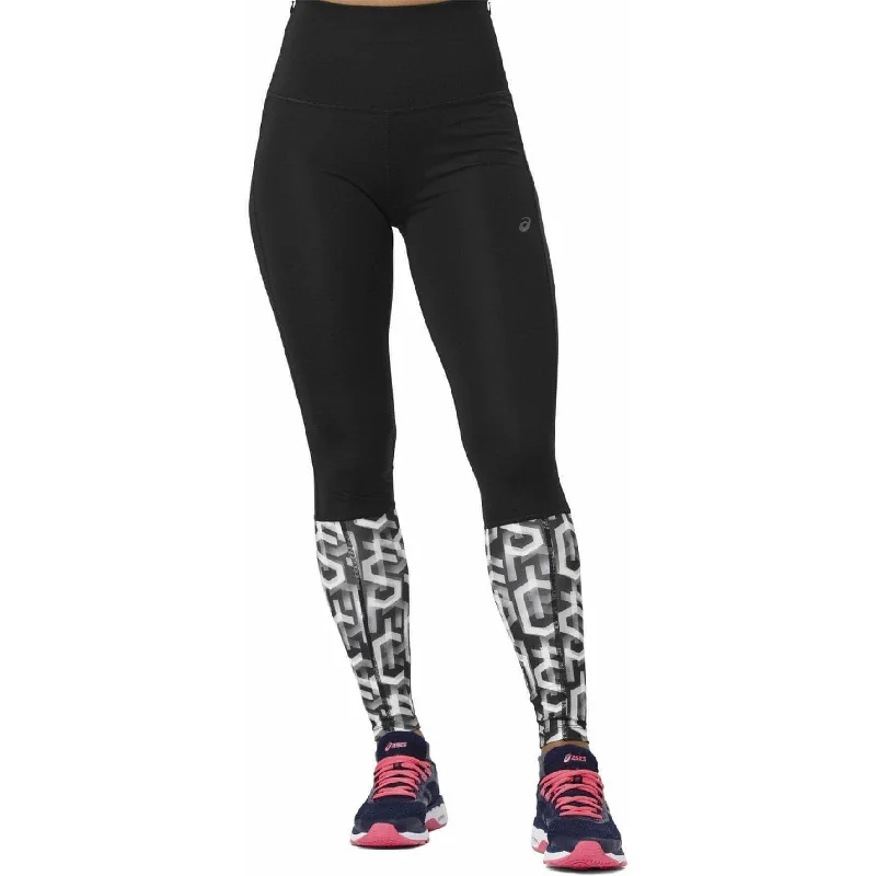 Sale Event Asics High Waist Womens Long Running Tights - Black