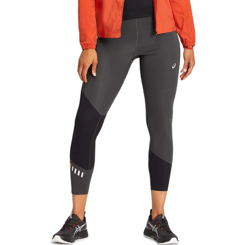 Closeout Sale Asics Lite-Show Womens Long Running Tights - Grey