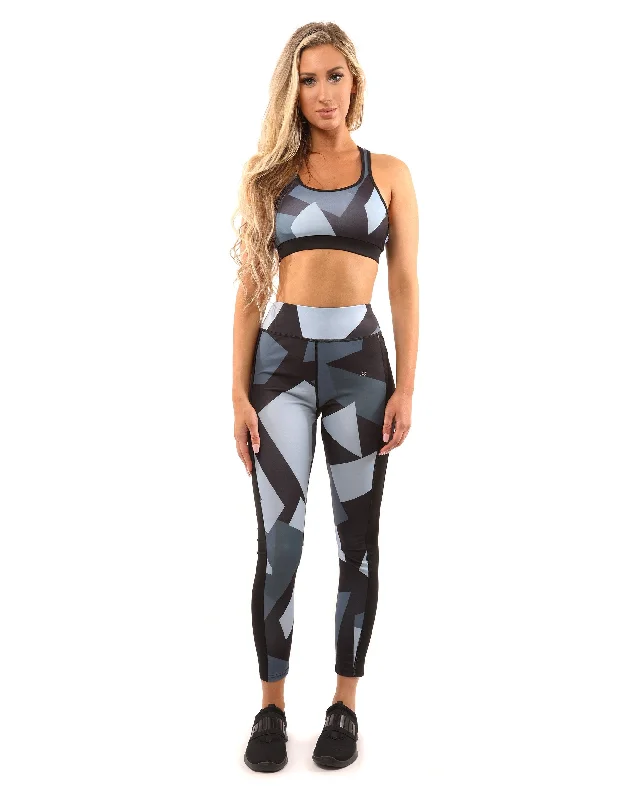 Price Blitz Bondi Set - Leggings & Sports Bra - Black/Grey