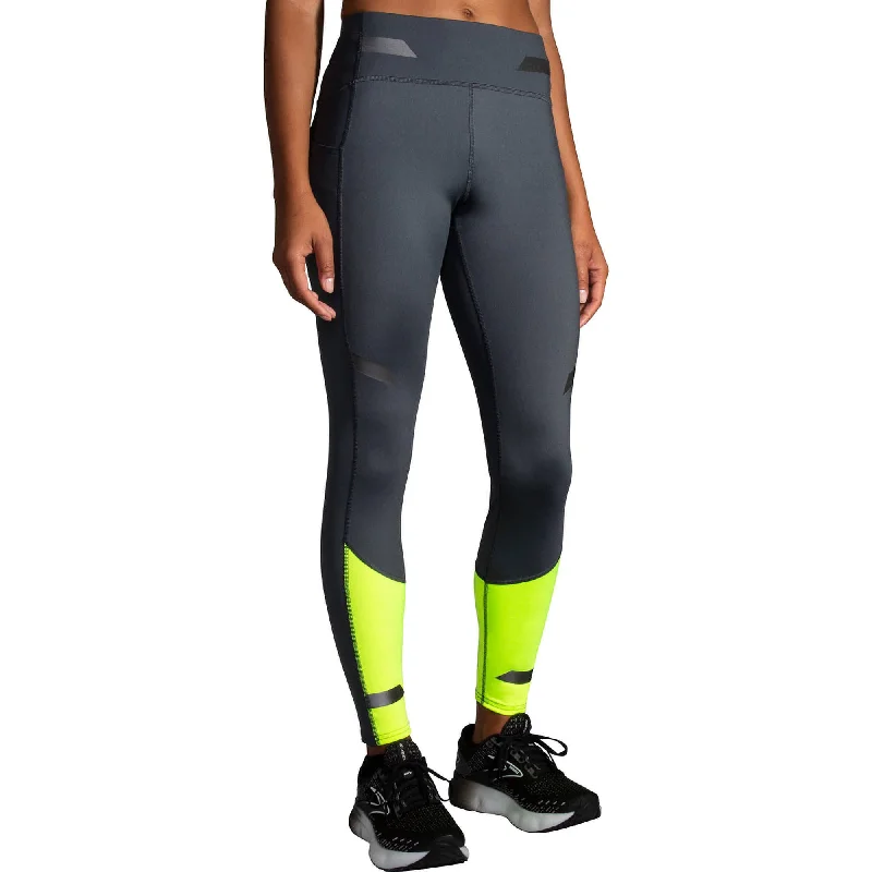 Take Advantage Brooks Run Visible Womens Long Running Tights - Black