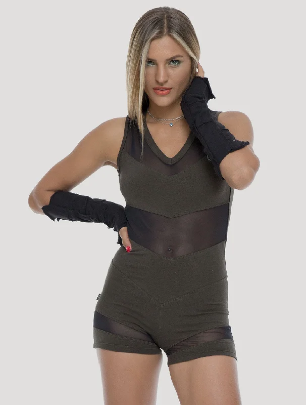 Special Offer Chevy Open-Back Short Bodysuit