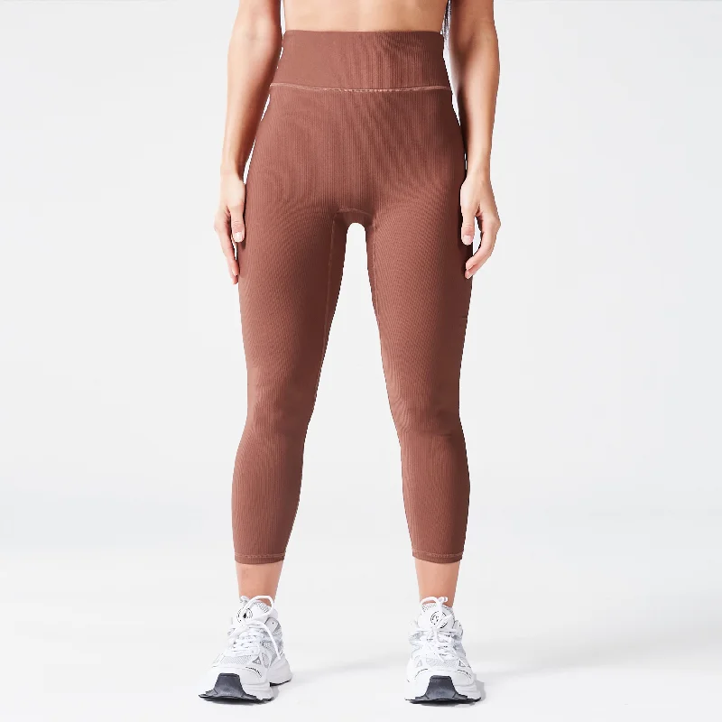 Unbeatable Prices Code Ribbed Leggings 24" - Cappuccino