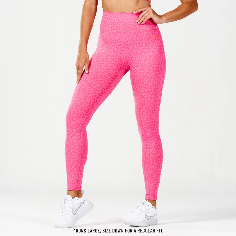 Mega Sale Core Agile ACT Leggings 27" - Hot Pink Print