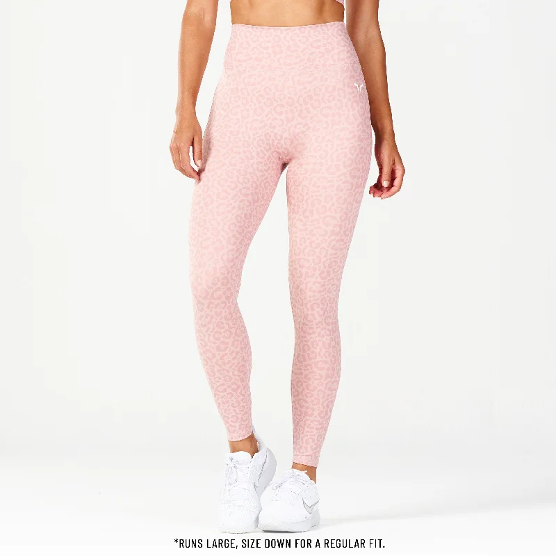 Markdowns Core Agile ACT Leggings 27" - Pale Mauve Print