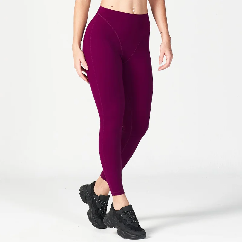 Today's Special Core V-Cropped Leggings - Dark Purple