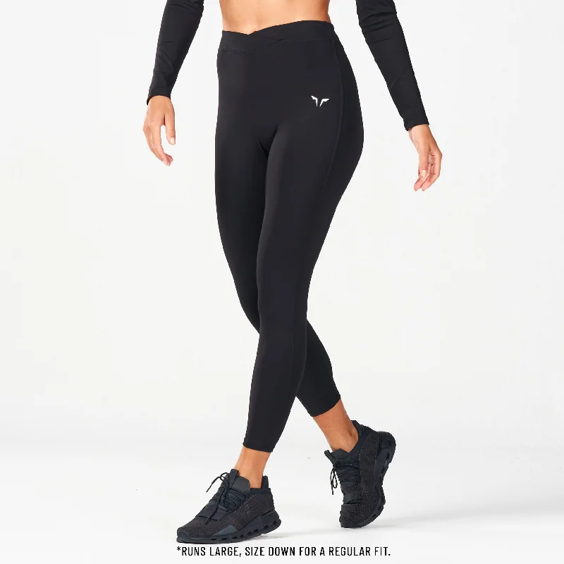Limited Time Offer Crossover Leggings 24" - Black