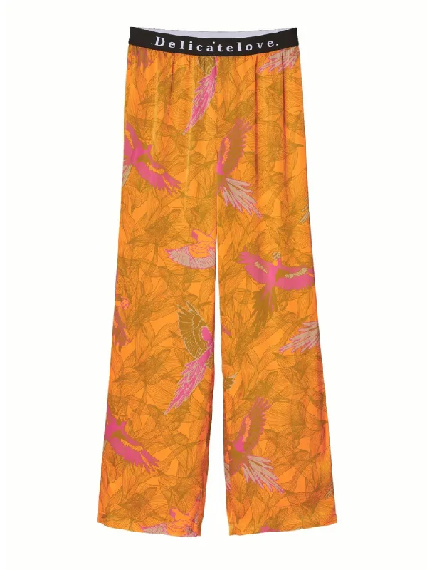 Value Deals Delicate Love Lalu Parrot Trousers Orange