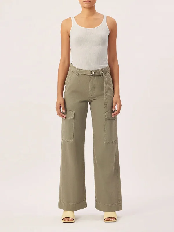 Savings Galore DL1961 Zoie Wide Leg Trousers Lt Coastal