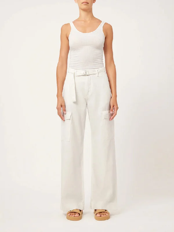 Sale Event DL1961 Zoie Wide Leg Trousers White Cargo