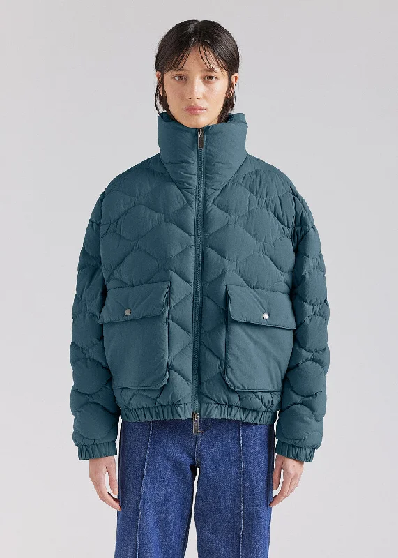 Final Markdown Doudoune courte bomber Pyrenex Enola baltic green