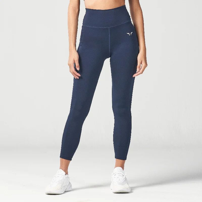Overstock Essential Cropped Leggings 24" - Navy