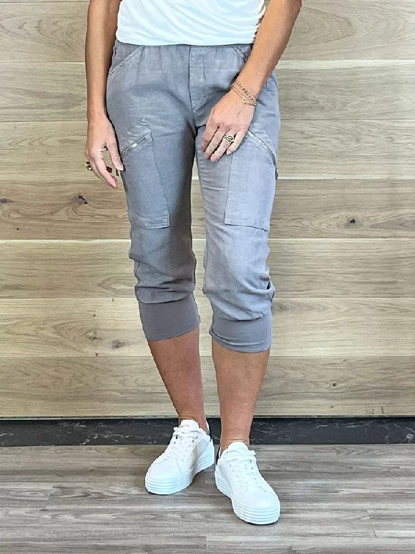 Price Cut European Culture Trousers Grey