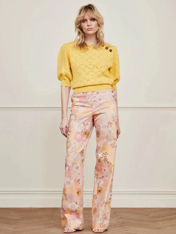 Discount Deals Fabienne Chapot City Wide Leg Trousers Creme Brulee
