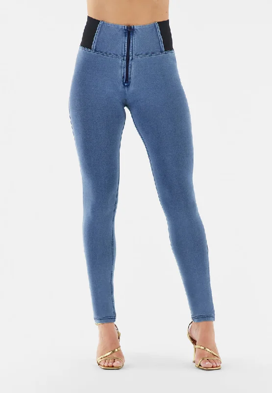 Flash Deals Freddy Wrap Up Pants With High Waist Blue