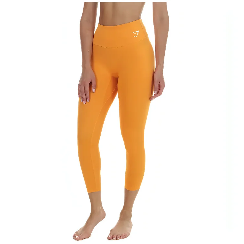 Crazy Deals Gymshark 7/8 Womens Training Tights - Orange