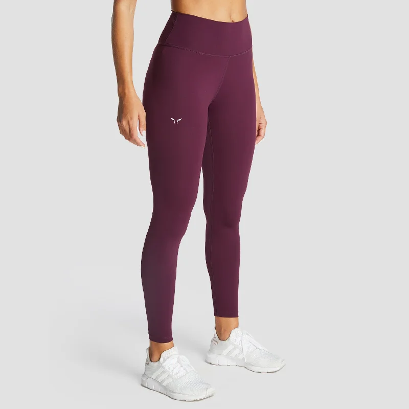 Get It Before It’s Gone Infinity Cropped 7/8 Leggings - Burgundy