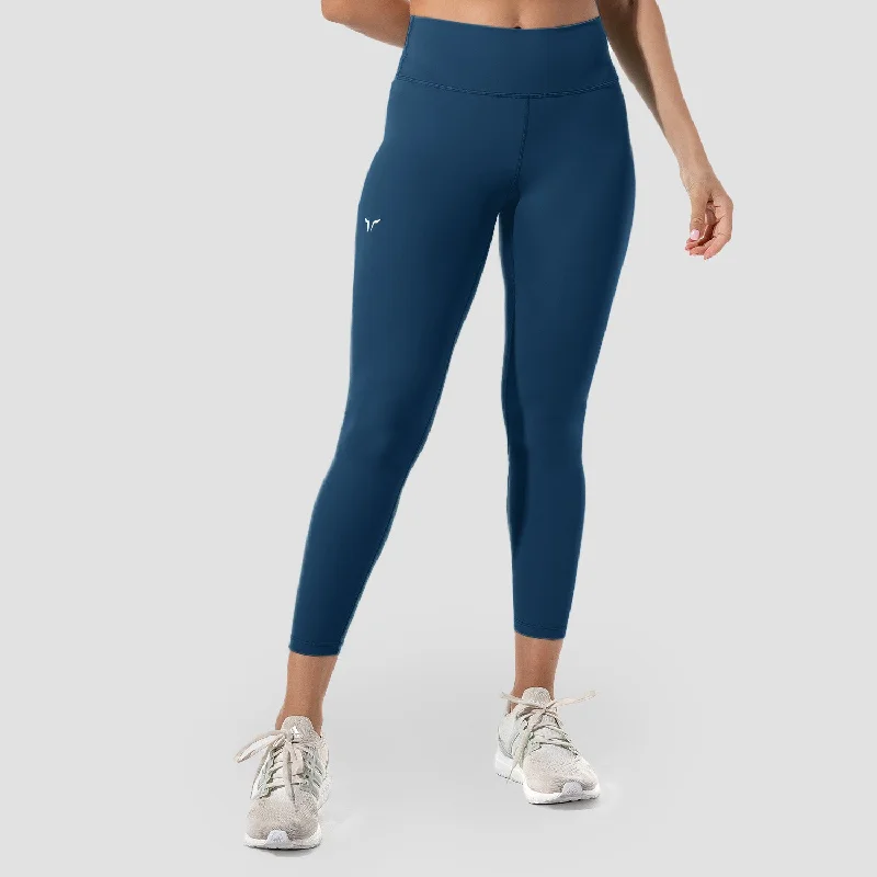 Season Finale Sale Infinity Cropped 7/8 Leggings- Deep Cerulean